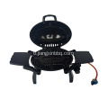 Portable gas grill na may cast iron grid